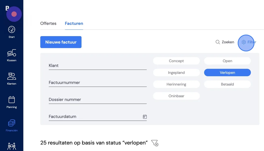 Screenshot of: Click