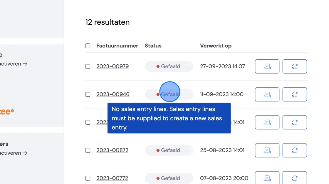 Capture d'écran : Cliquez sur