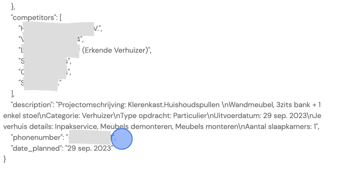 Screenshot of: