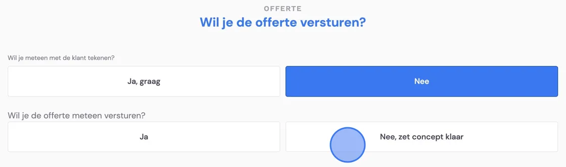 Screenshot of: Click