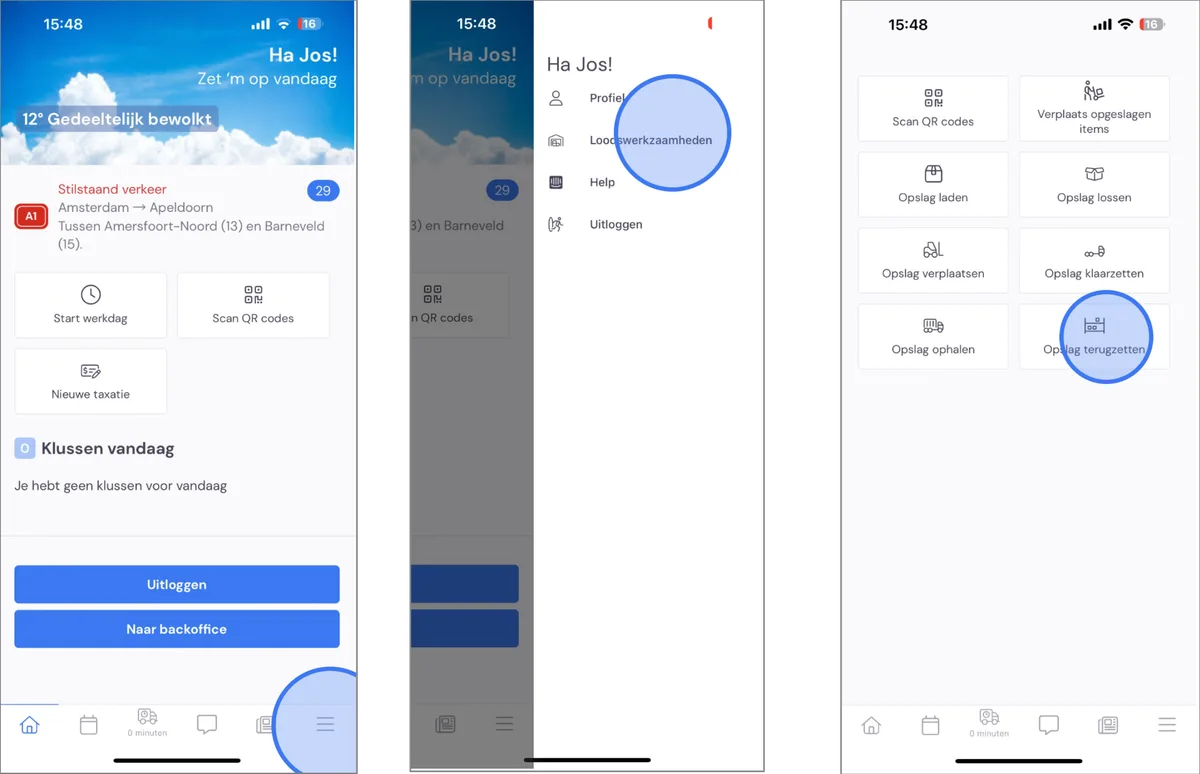 Tracking storage (via the app): screenshot 15