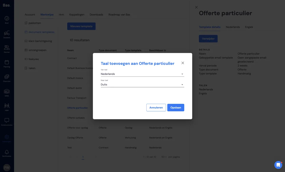 Modèles de documents: capture d'écran 5