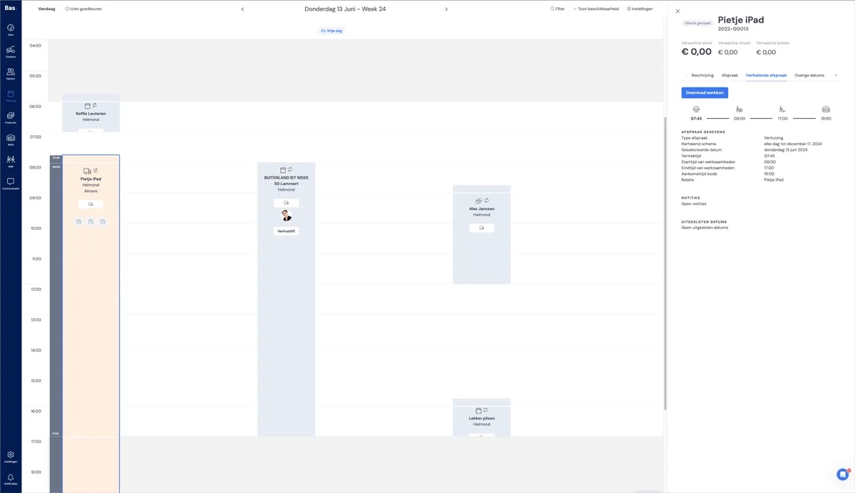 Recurring appointments - June 2024: screenshot 7