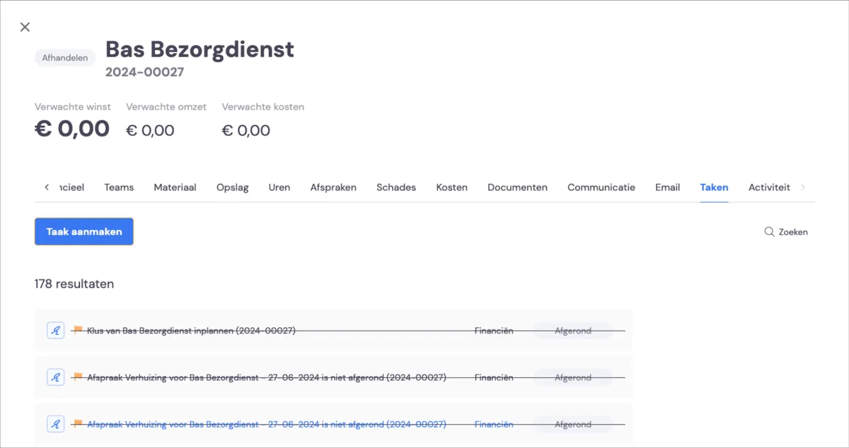 Linking a self-created task to a job - September 2024: screenshot 2