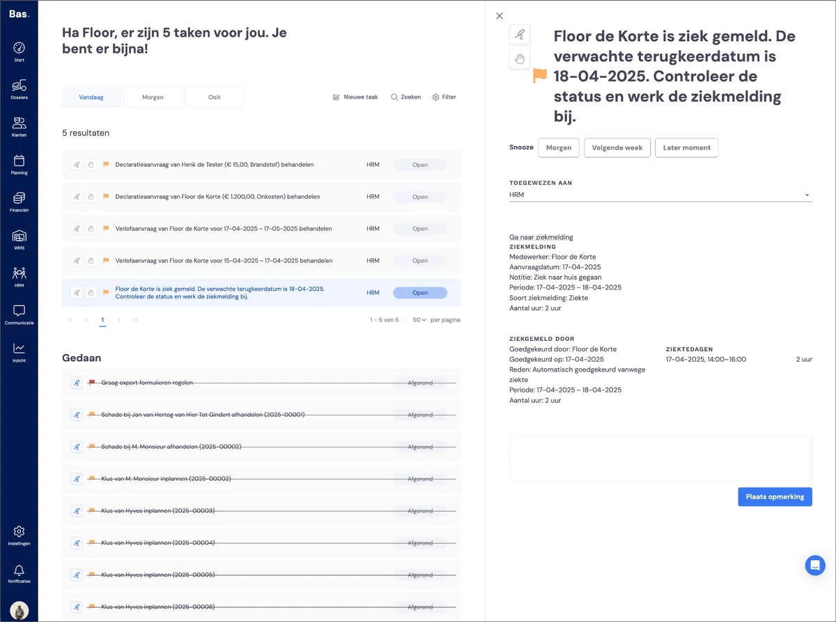 Krankmeldung registrieren: Screenshot 5