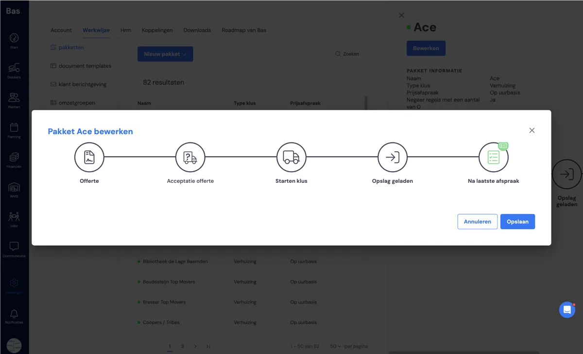 Invoicing moments, signing moments, standard rules, discount: screenshot 7