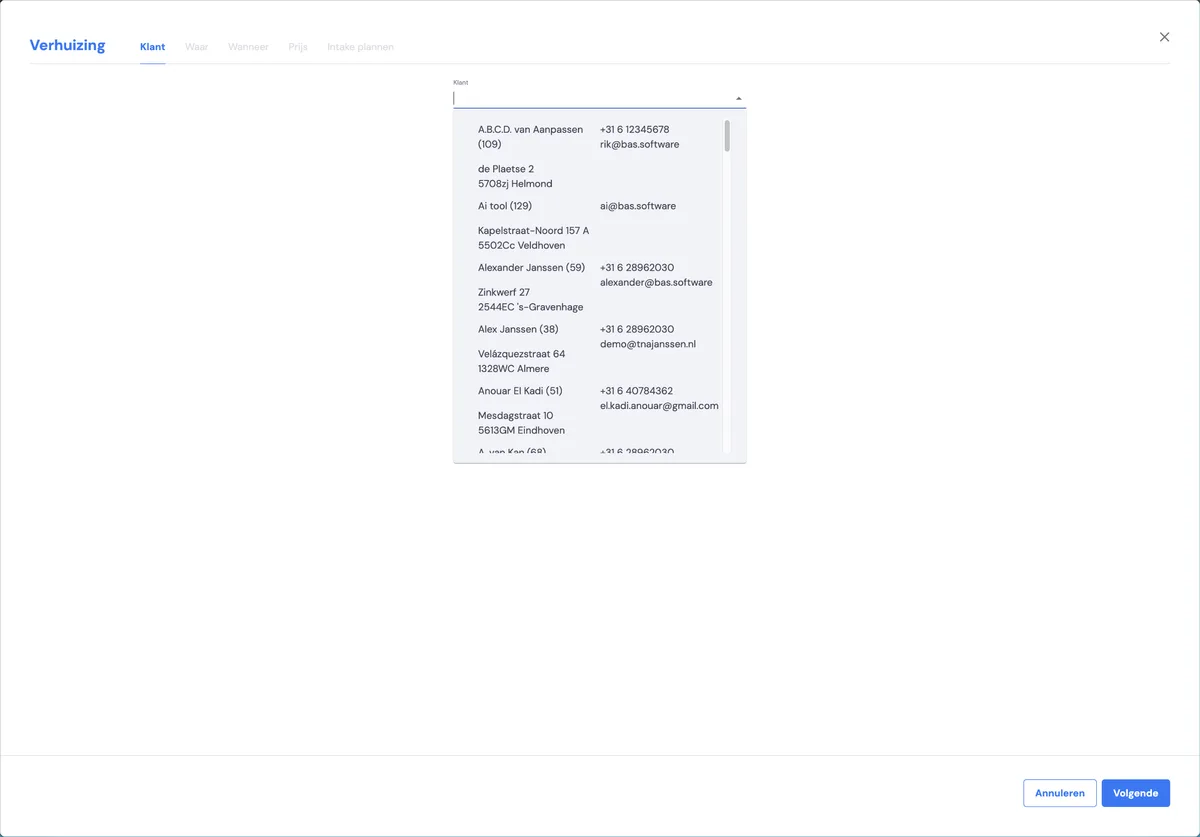 Create your own move: screenshot 2