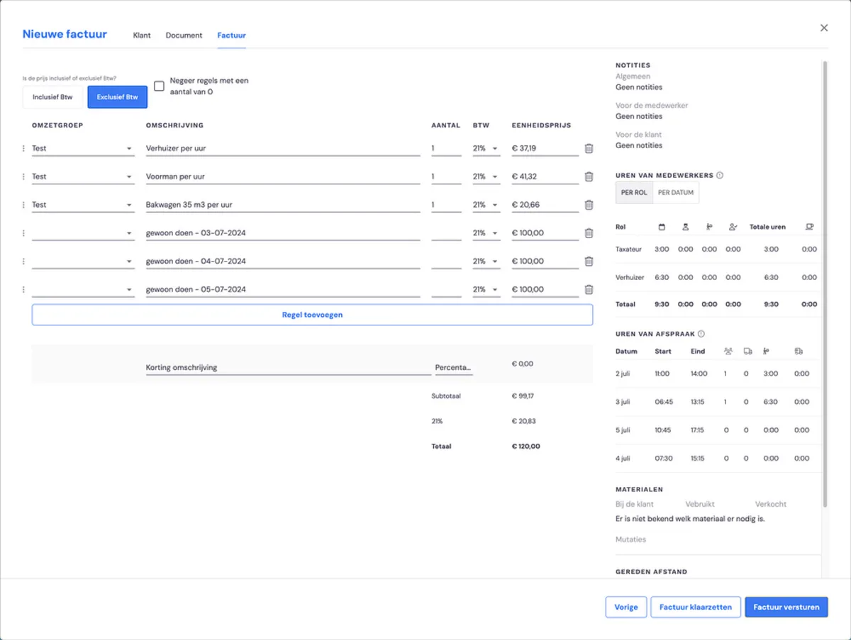 Send the invoice and pay for your removal: screenshot 4
