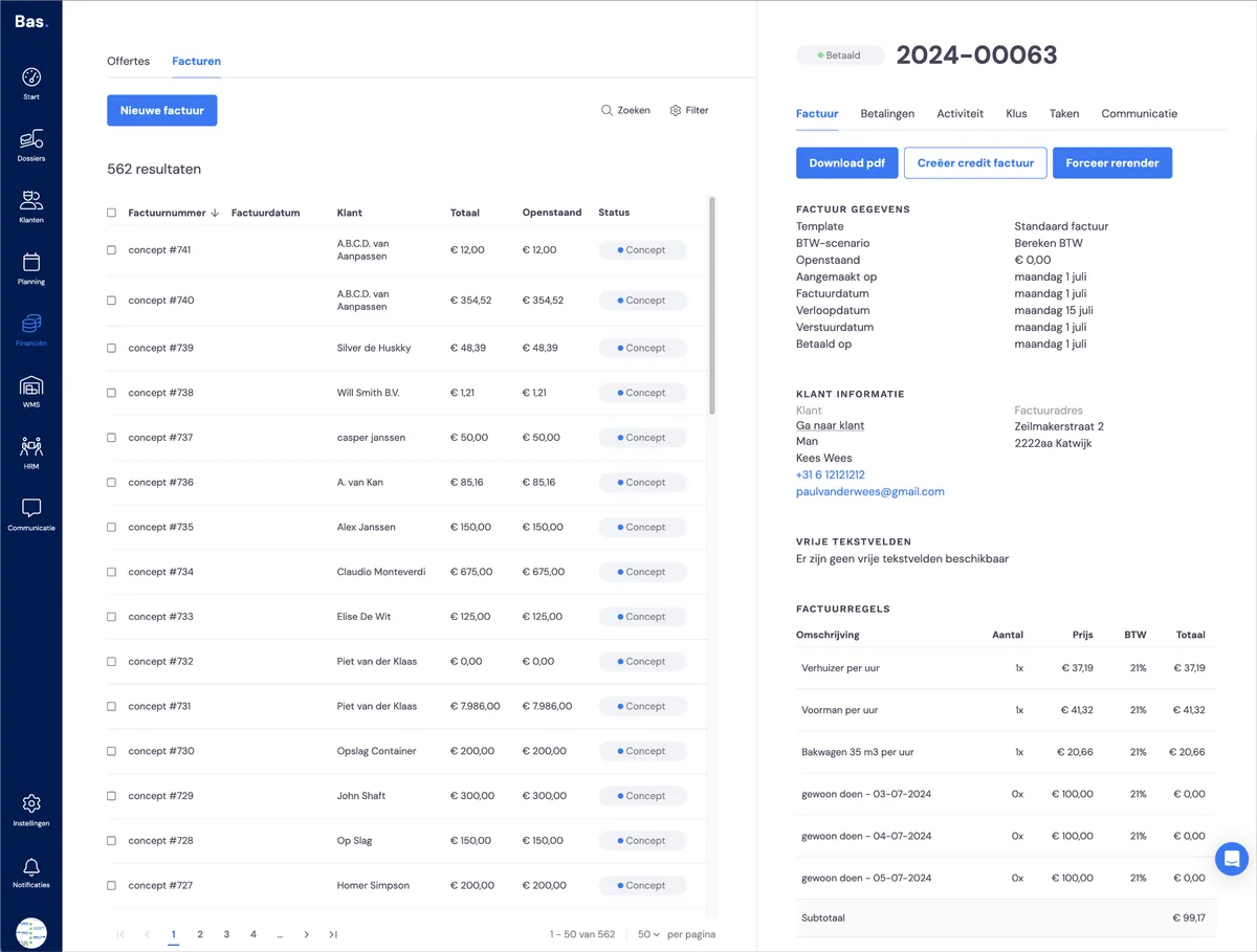 Send the invoice and pay for your removal: screenshot 8