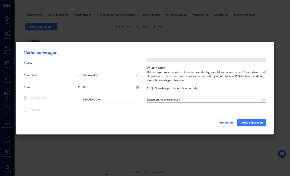 Register leave: screenshot 2
