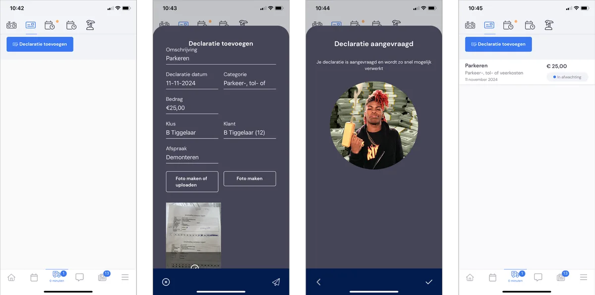 Bearbeiten Sie eine Spesenabrechnung: Screenshot 3