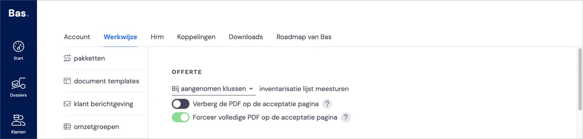 Quote: layout and rates: screenshot 1