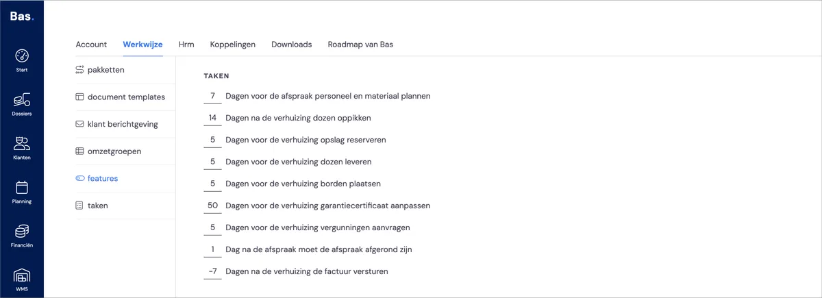 Aufgaben: Stellen Sie das Timing von Aufgaben ein: Screenshot 1