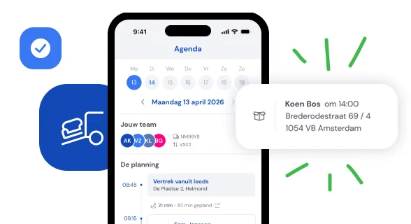 Capture d’écran : Le déménageur dispose de toutes les informations pour une exécution réussie.