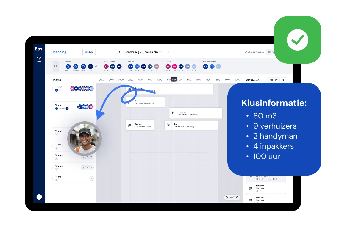 Bildschirm: Planen mit wenigen Klicks